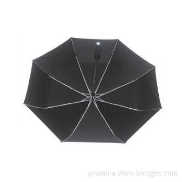 Elegant LED Light Umbrella For Man , 3 Folding LED Torch Ha